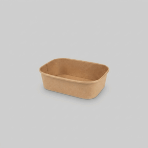 Bamboo Fiber Rectangular Paper Bowl-500ml