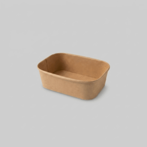 Bamboo Fiber Rectangular Paper Bowl-650ml