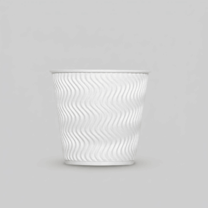 White Ripple Wall Paper Cups-10oz