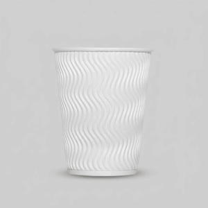 White Ripple Wall Paper Cups-12oz