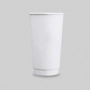 White Double Wall Paper Cups-20oz