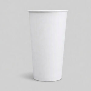 White Single Wall Paper Cups-22oz